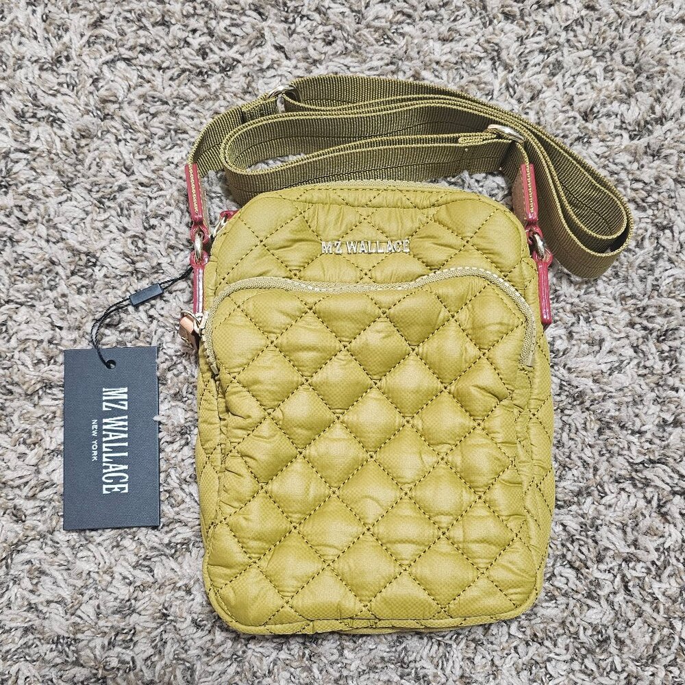 NWT MZ Wallace  Metro Quilted Crossbody Bag Ocher Ochre